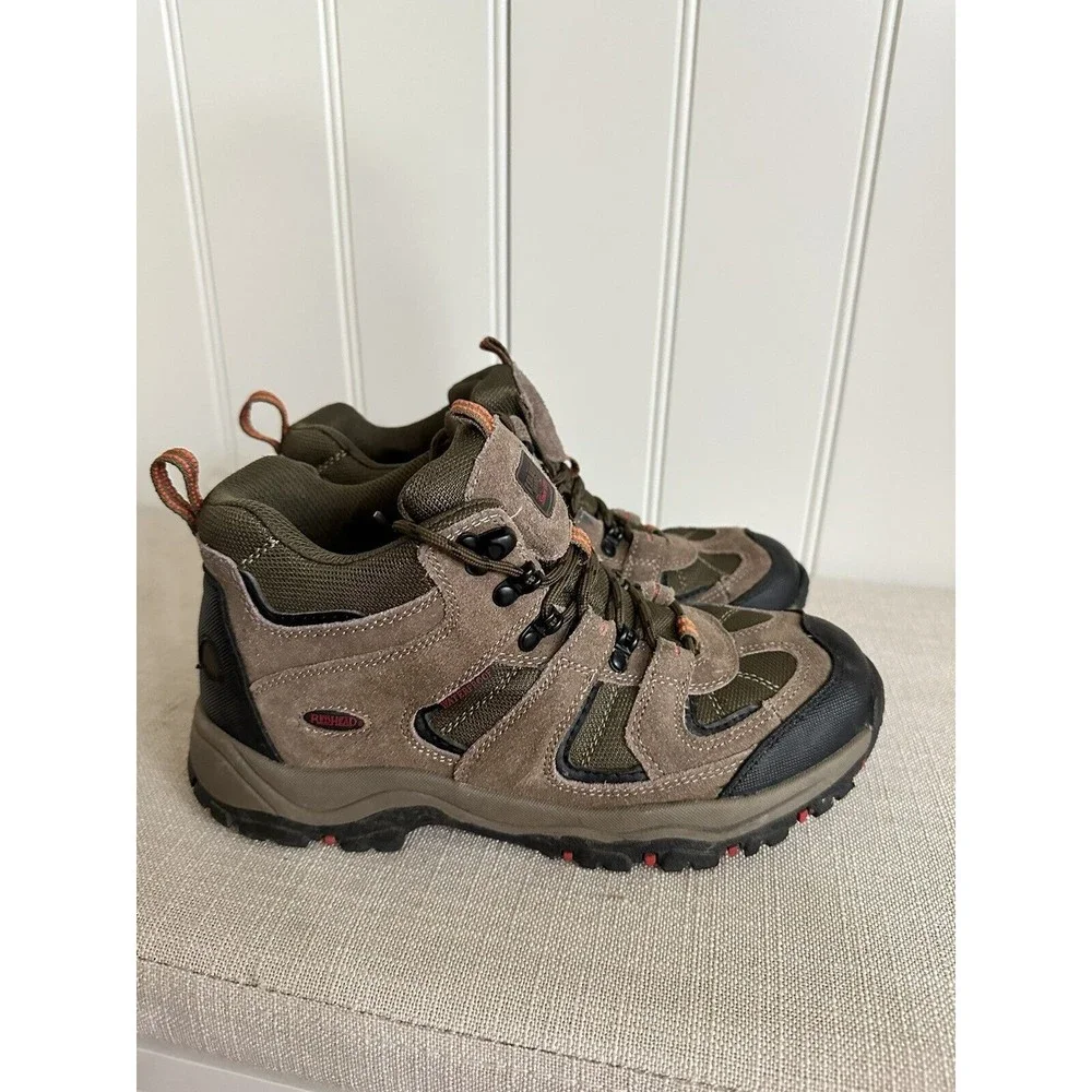 Red Head Men's Hiking Boots Shoes Waterproof‎ Brown Leather P4115WER Size 9 M